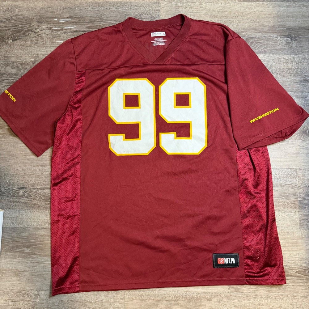 NFL Team Apparel Washington Chase Young 99 Jersey Mens 2XL Burgundy Football